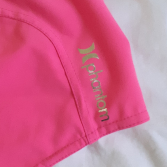 Neon Pink Hurley Phantom Short Shorts - Picture 3 of 4